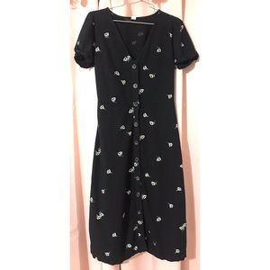 Old navy black floral dress